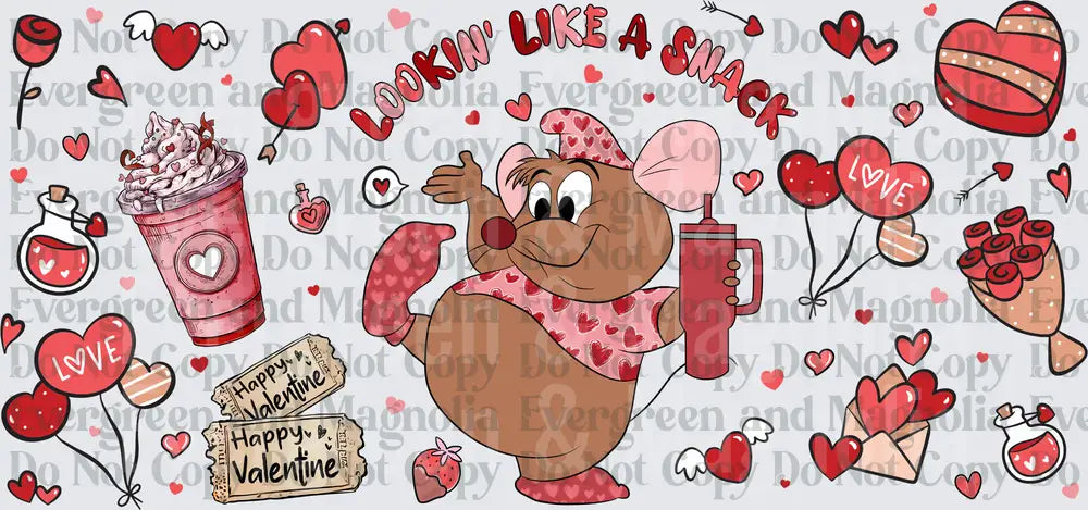 Lookin Like A Snack Valentine Mouse With Stanley Cup