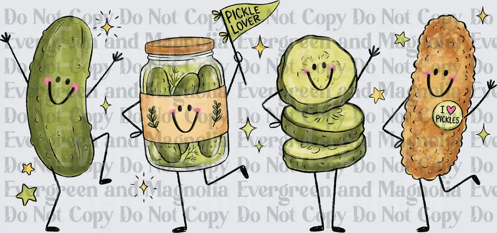 Happy Dancing Pickle Characters Pickle Lover Flag