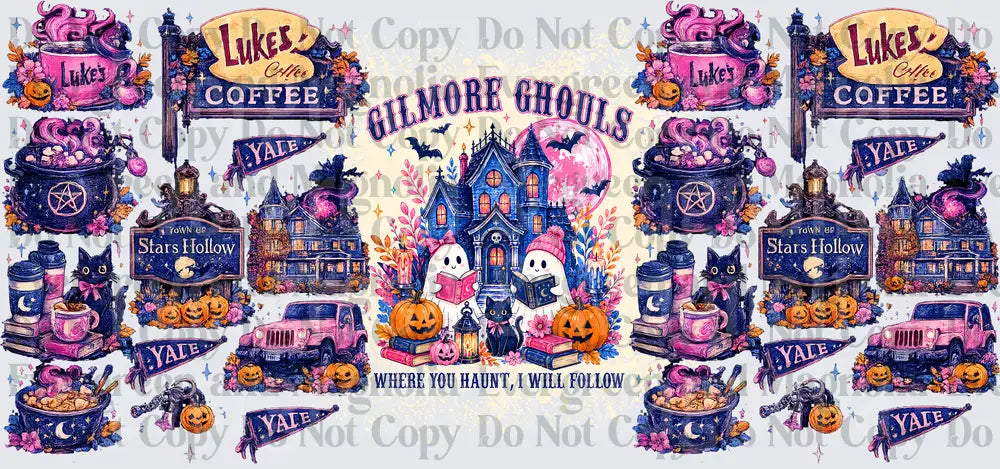 Gilmore Ghouls Where You Haunt I Will Follow Halloween Wrap