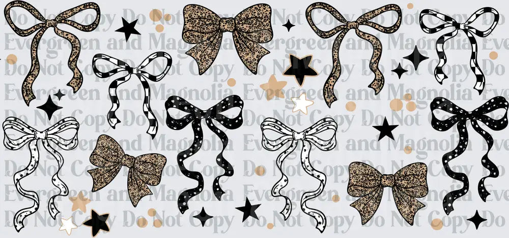 Leopard Print Bows Stars Dots Coquette Ribbon Collection