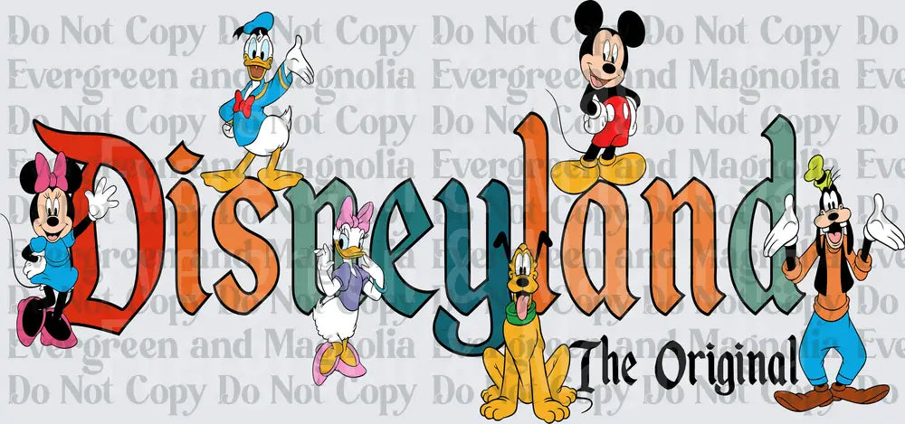 Disneyland The Original Classic Characters Logo Design