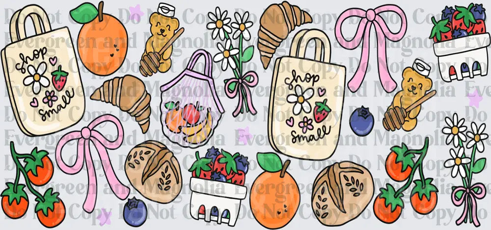 Shop Small Farmers Market Doodle Elements