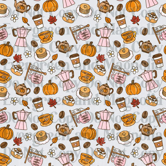 Fall Coffee Season Pumpkin Cozy Pattern