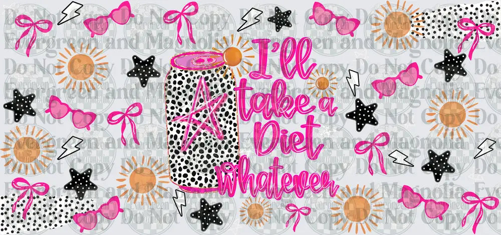 I'll Take A Diet Whatever Dalmatian Soda Can Wrap