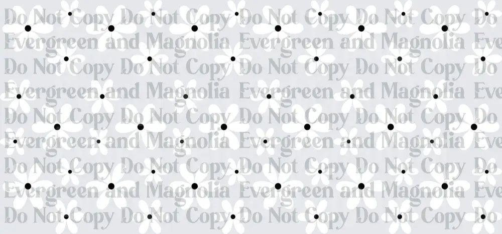 Black Polka Dot Pattern on White Background