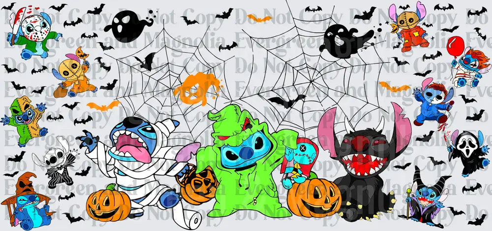 Halloween Blue Alien Character Costumes Spooky Collage