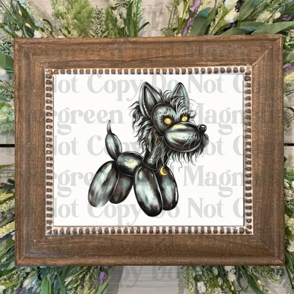 werewolf balloon dog (1) Decal