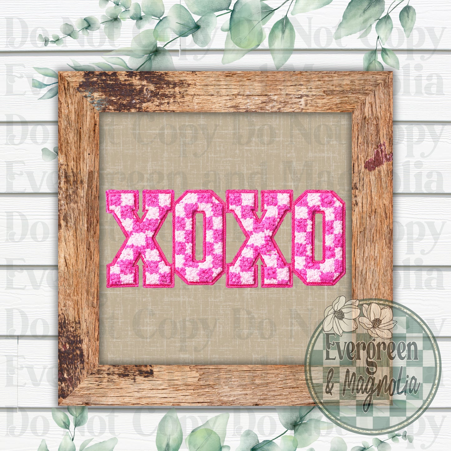 Xoxo faux chenille
